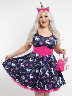 Unicorn Rave Dress - Plus Size Festival Clothing